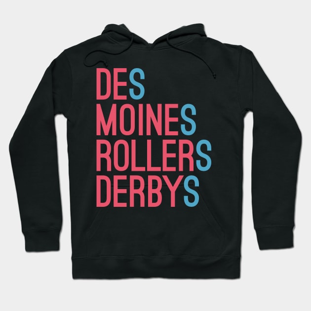 DMRD Superfluous S (Rose/Teal) Hoodie by DesMoinesRD